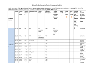 BHH Criteria for Dis.. - University of Delaware