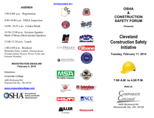 Safety Day Payment Information Safety Forum – February 11, 2014