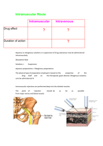 Intramuscular Route