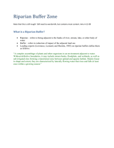 What is a Riparian Buffer?