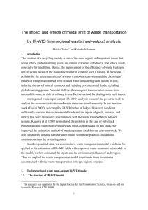 (interregional waste input-output) analysis