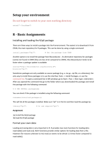 R/qtl - Basic Assignments