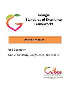 Geometry-Unit-2 - Georgia Mathematics Educator Forum