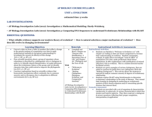 AP Biology Syllabus