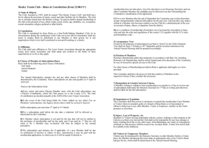 Henley Tennis Club - Rules & Constitution [from 22/08/11*] 1] Name