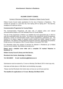 Kildare County Council seeks applications for the role of Historian in