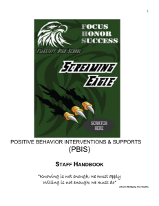 FHS PBIS Handbook - Flagstaff Unified School District