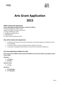 Arts Grant Application Deadlines for 2015
