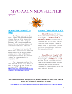 Spring 2013 Newsletter - American Association of Critical