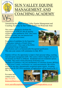 sun valley equine management and coaching academy