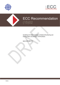 Draft ECC Recommendation (15)02