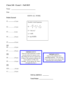 Exam I