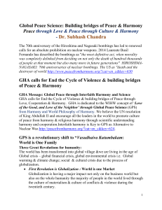 GHA calls for End the Cycle of Violence & building bridges of Peace