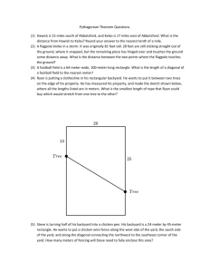 2015-05-03 Pythagorean Theorem Questions