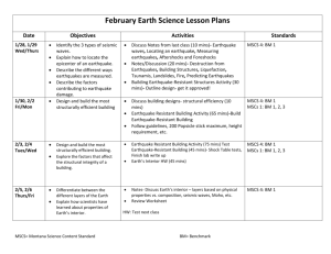 February Earth Science Lesson Plans Date Objectives Activities