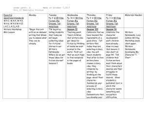 Fiction writing 10.3