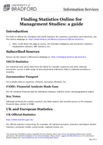 Finding statistics online for Management studies: a guide (docx, 68
