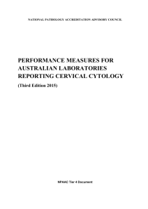 Performance Measures for Australian Laboratories Reporting