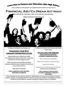 Financial Aid Night Flyer