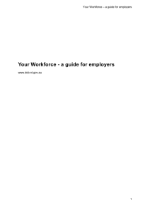 1. Workforce Planning - Department of Business