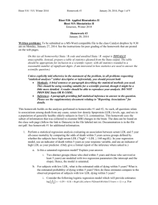 Biost 518 / 515, Winter 2014 Homework #3 January 20, 2014, Page