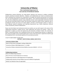 Inter-Institutional Agreement Form