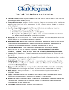 Pediatric Office Policies