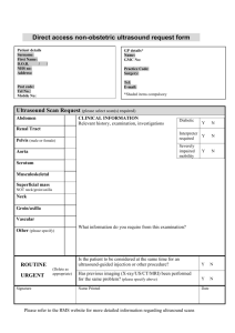 Direct access non-obstetric ultrasound request form