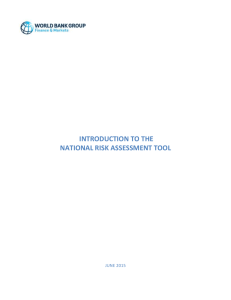 Introduction to the National Risk Assessment Tool