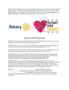 Rotary Has Heart Proclamation