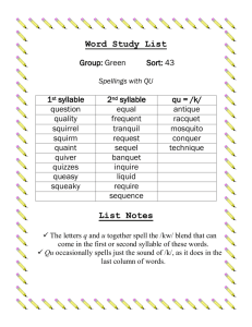Word Study List Group - East Hanover Schools Online
