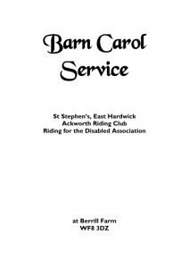 Barn Carol Service