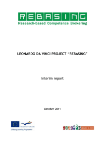 Interim report - rebasing project
