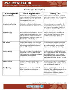 Overview of Co-Teaching Tools (page 6)