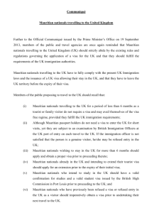 UK Visa - Final Communiqué - Ministry of Foreign Affairs, Regional