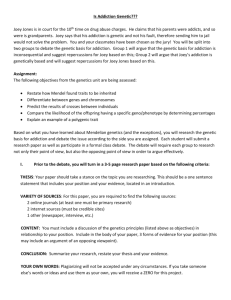 Richardson Genetics Authentic Assessment