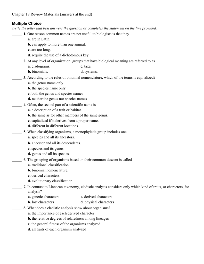 biological-classification-worksheet-answer-key