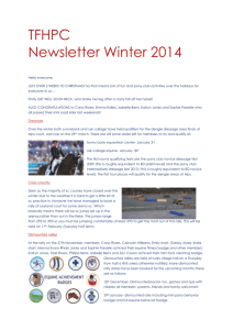 Winter 2014 newsletter - The Pony Club Branches