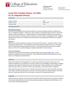 Lesson Plan Template: Inquiry Math, Sci, SS, IntLit [doc]