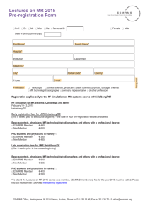 Lectures on MR 2015 Pre-registration Form