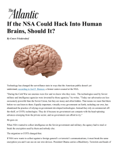 If the NSA Could Hack Into Human Brains, Should It?