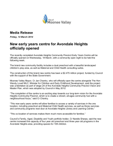 New early years centre for Avondale Heights officially opened
