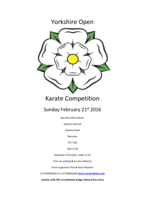 yorkshire open 2016 - The English Karate Federation