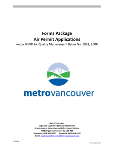 Forms Package for Air Permit Applications