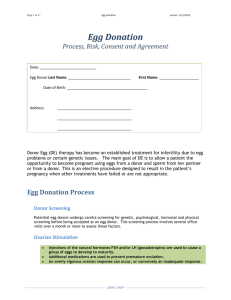 egg donor consent - Society for Assisted Reproductive Technology