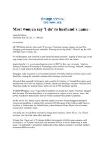 Most women say `I do` to husband`s name