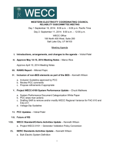 RS Meeting Agenda 9-10-14 - Western Electricity Coordinating