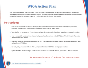 WIOA Action Plan