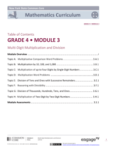 3 Module Overview