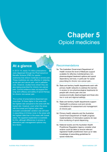 Chapter 5 Opioid medicines - Australian Commission on Safety and
